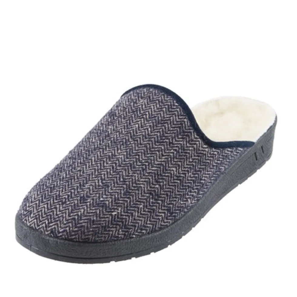 Mules fourrées laine