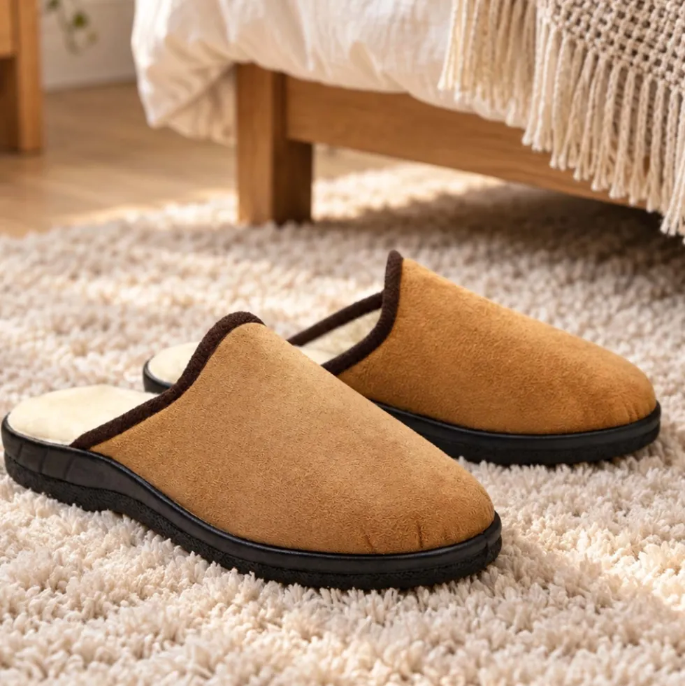 Mules fourrées laine