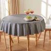 Nappe antitache ronde Clair de lune (Ø 140 cm)