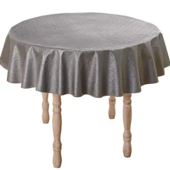 Nappe antitache ronde Clair de lune (Ø 140 cm)