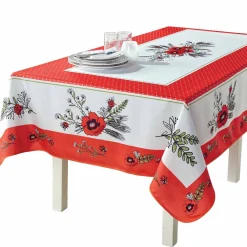 Nappe Coquelicots rectangulaire