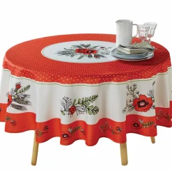 Nappe Coquelicots ronde