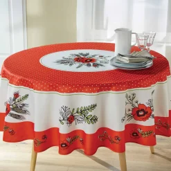 Nappe Coquelicots ronde