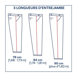 Pantalon chino «sur mesure» - Entrejambe 78 cm