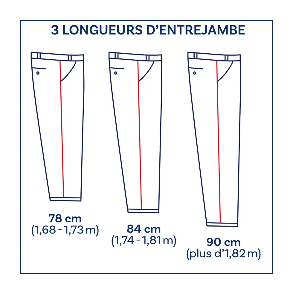 Pantalon chino «sur mesure» - Entrejambe 90 cm