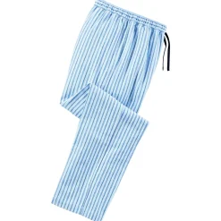 Pantalon détente coton rayé