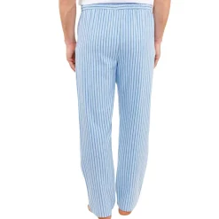 Pantalon détente coton rayé