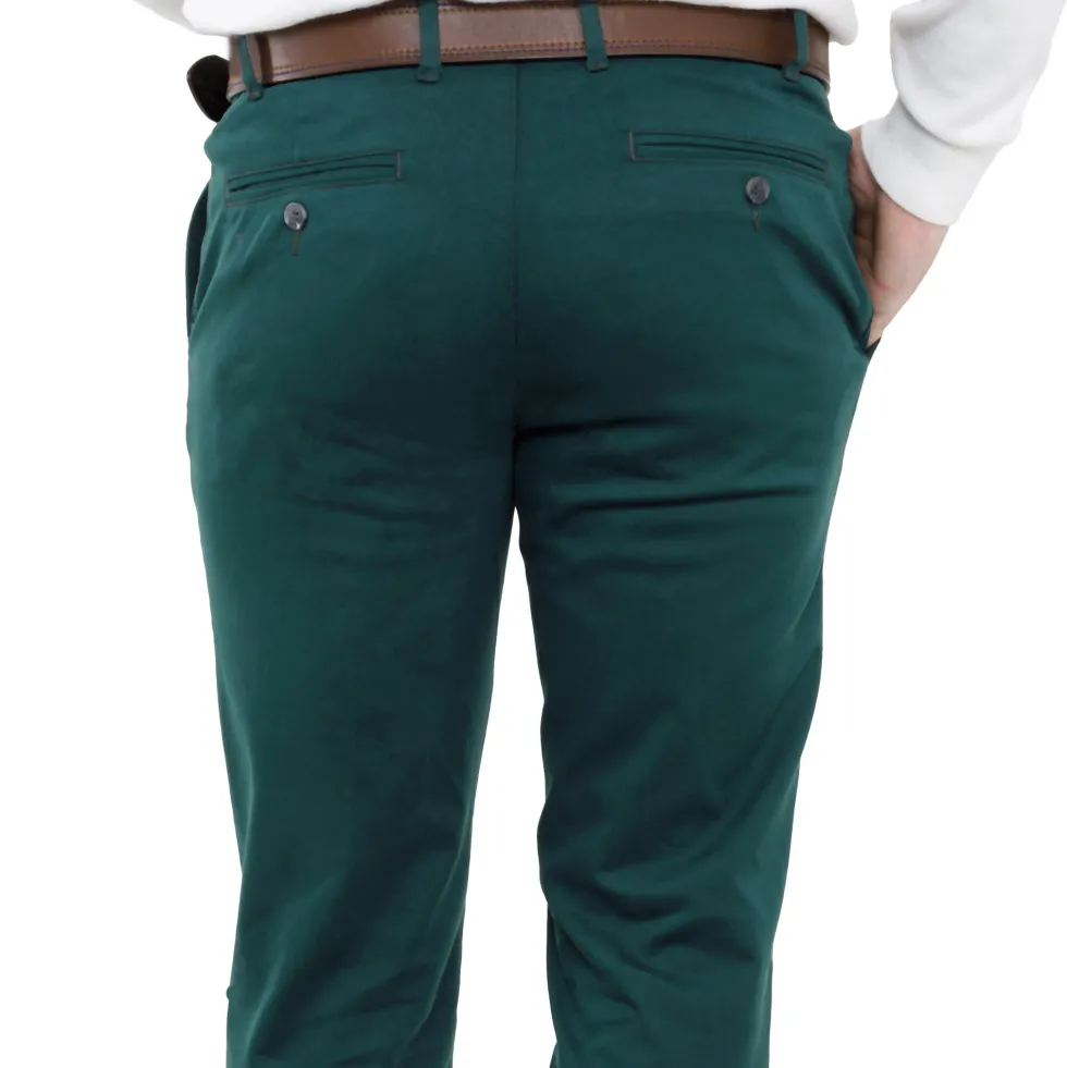 Pantalon gabardine sapin