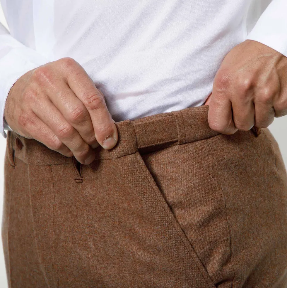 Pantalon tweedé laine