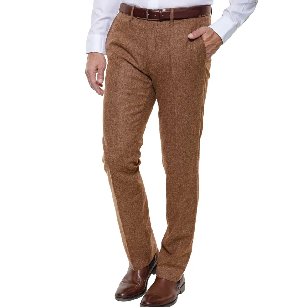 Pantalon tweedé laine