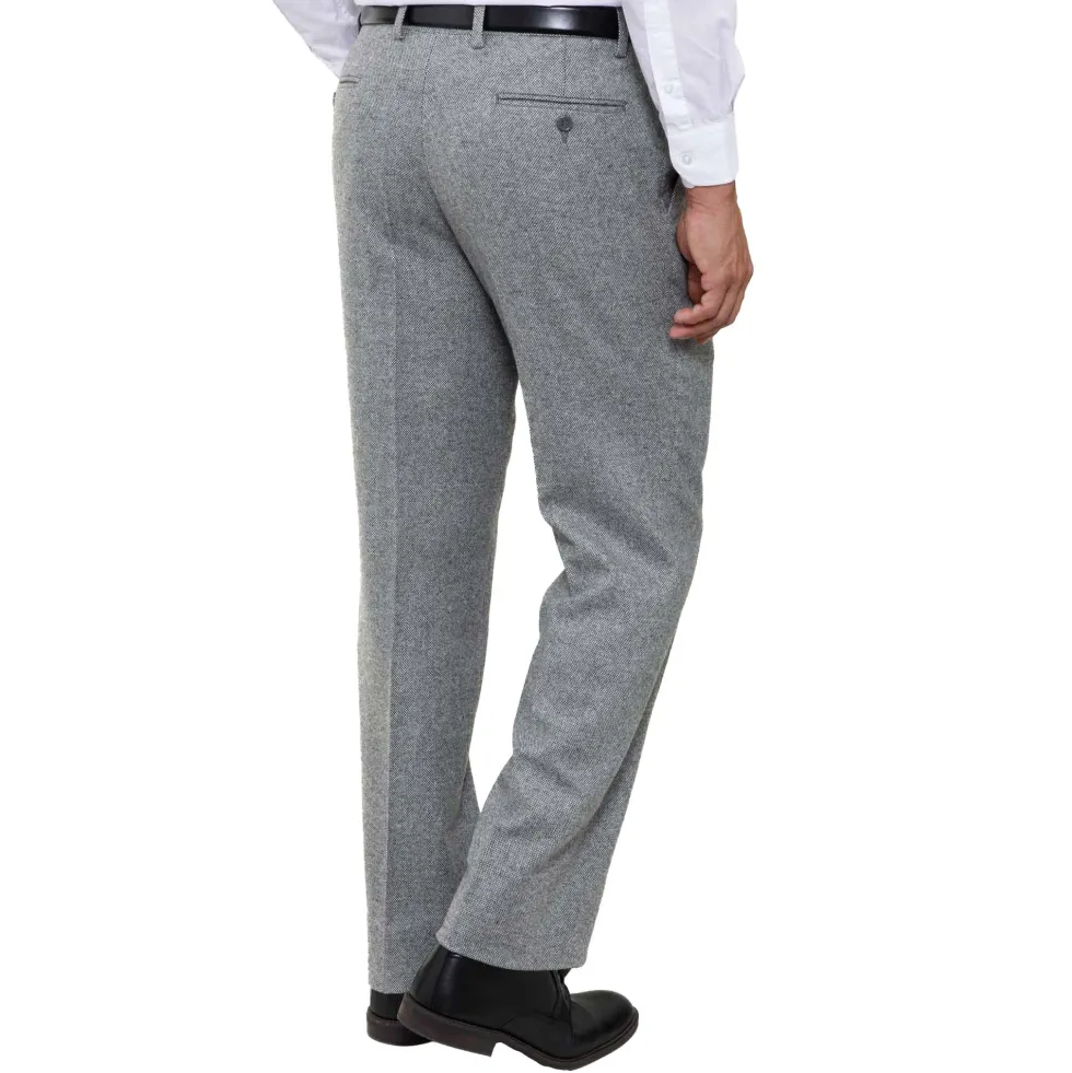 Pantalon tweed laine