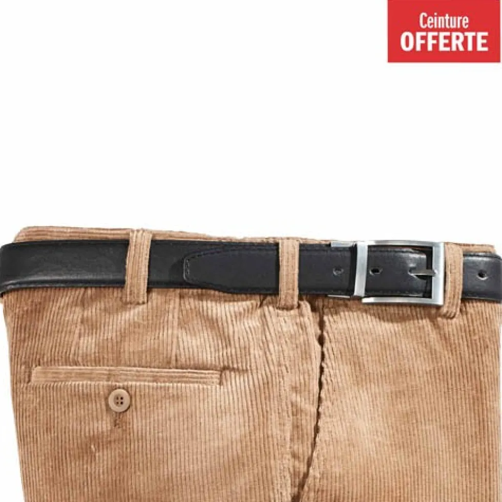 Pantalon velours confort extensible