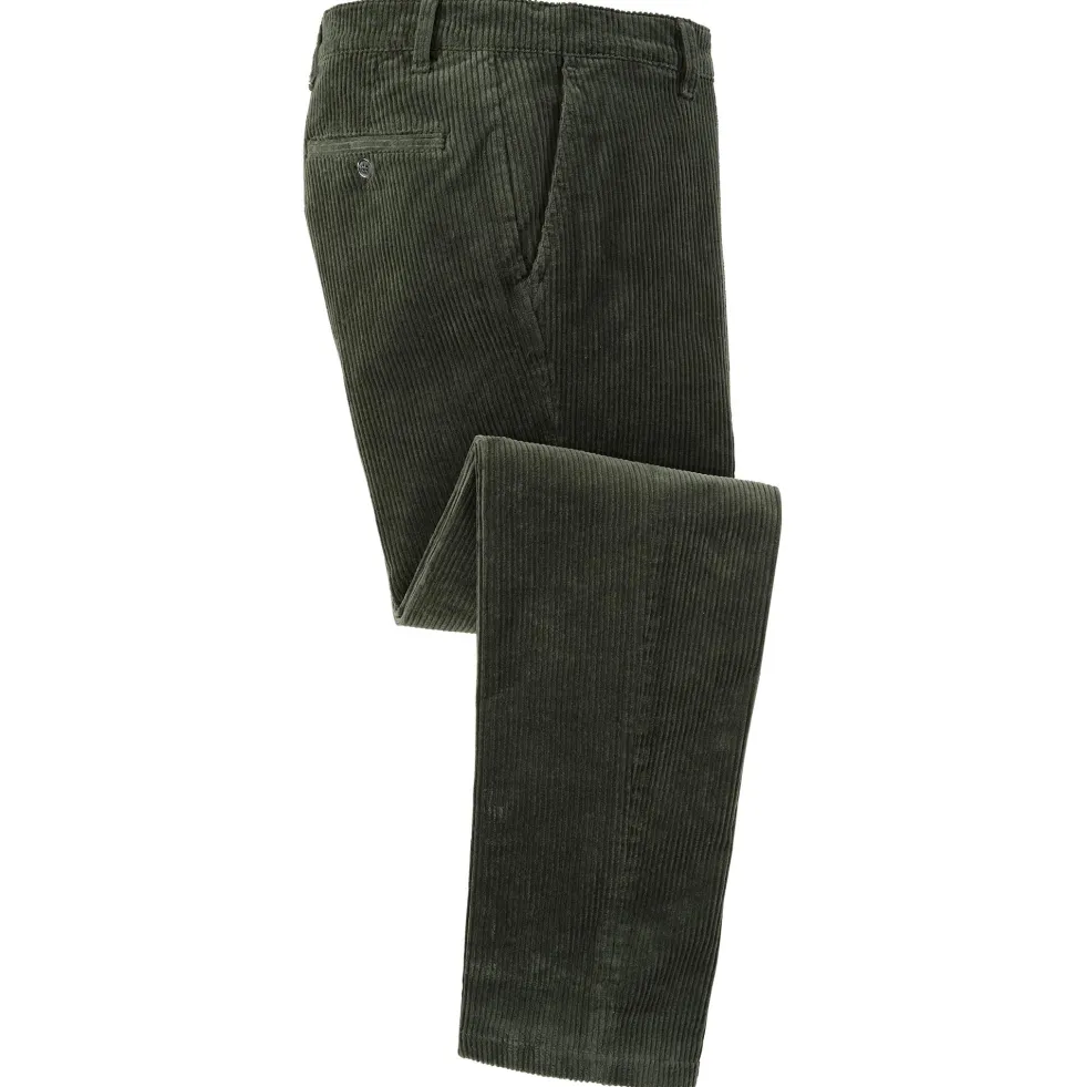 Pantalon velours côtelé épicéa