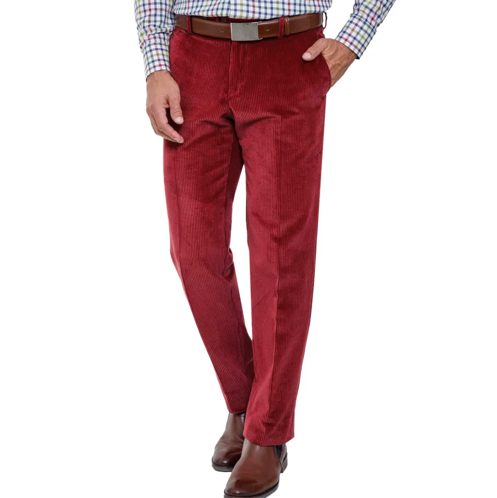 Pantalon velours griotte