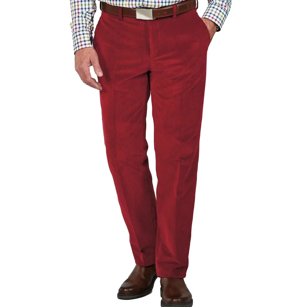 Pantalon velours griotte