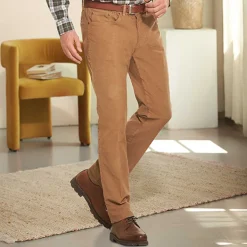 Pantalon velours élastiqué