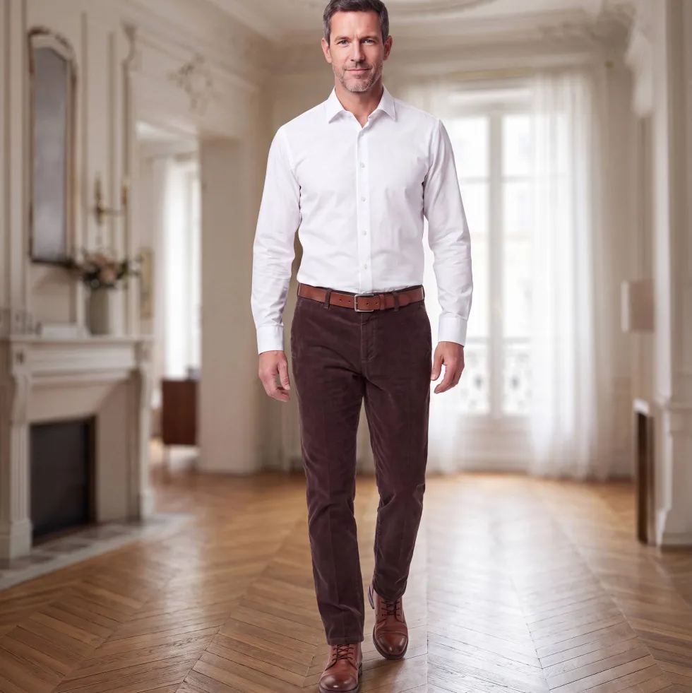 Pantalon velours milleraies