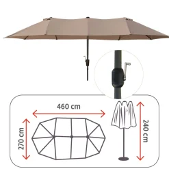 Parasol ovale XXL