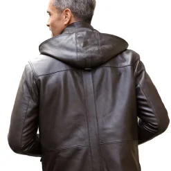 Parka cuir multipoche Pierre Clarence