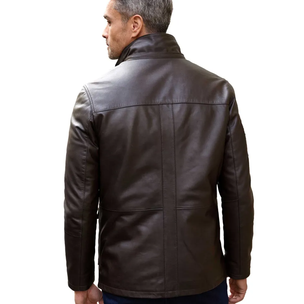Parka cuir multipoche Pierre Clarence