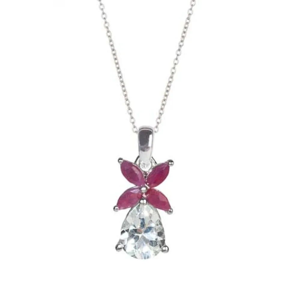 Pendentif lady rubis