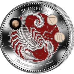 Pièce de collection Astrologie - Scorpion