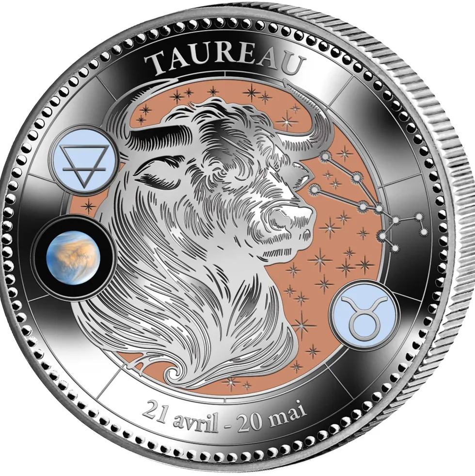 Pièce de collection Astrologie - Taureau