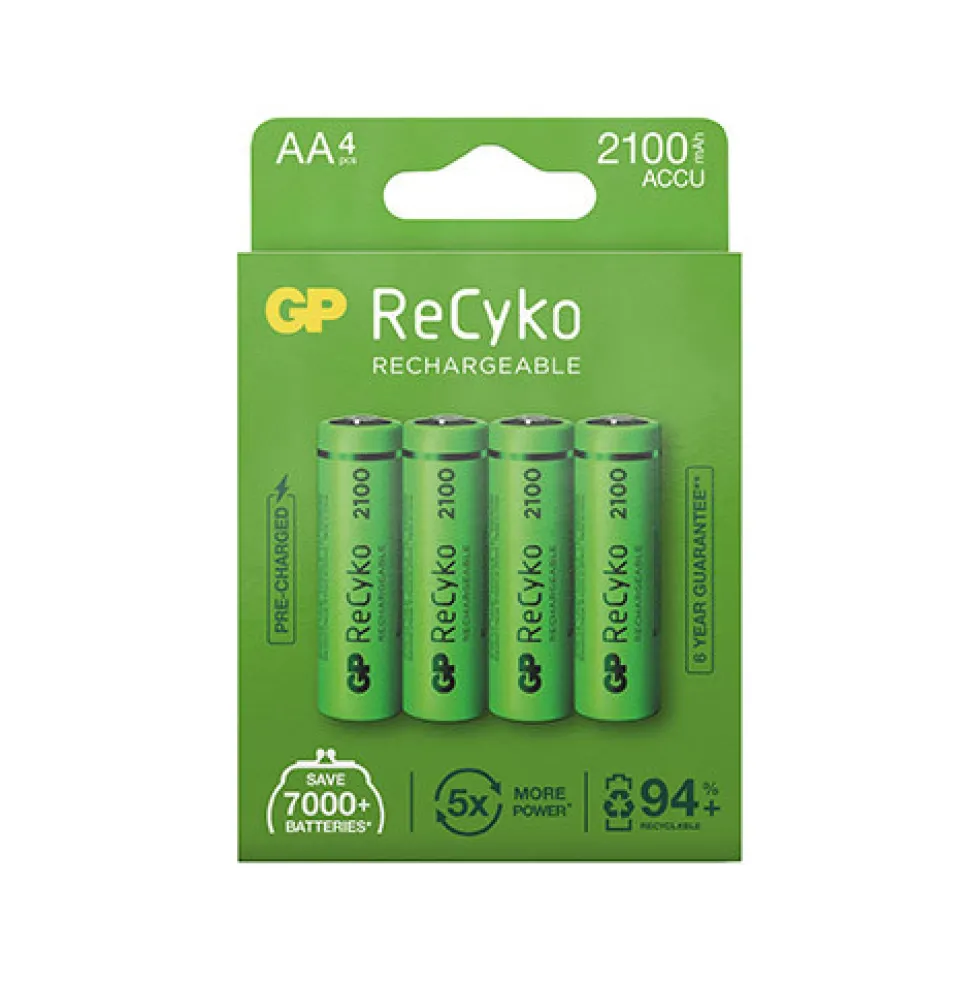 Piles R6 rechargeables - les 4