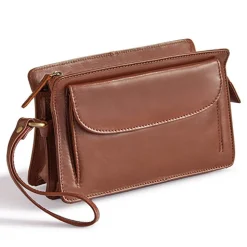 Pochette cuir tradition