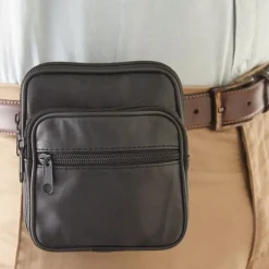 Pochette de ceinture cuir
