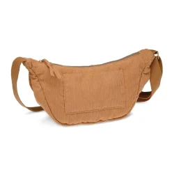 Pochette demi-lune velours