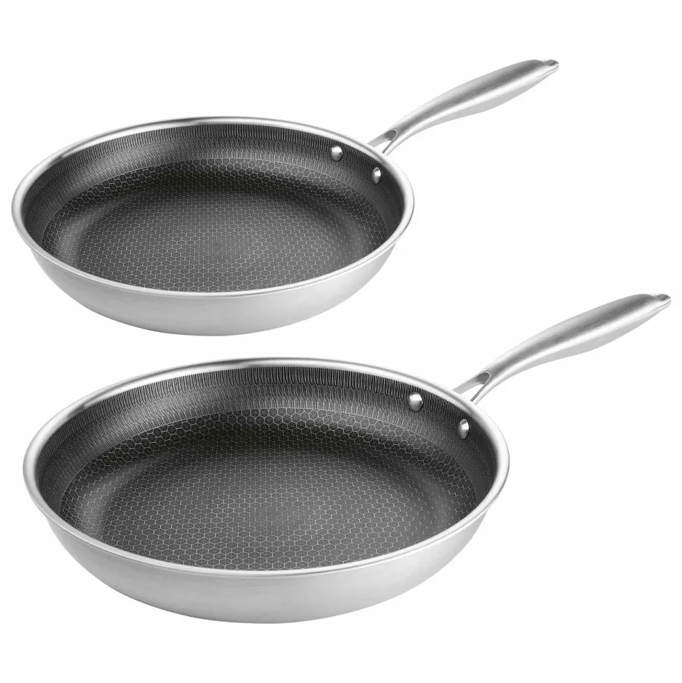 Poêles inox - les 2