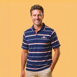 Polo coton rayé