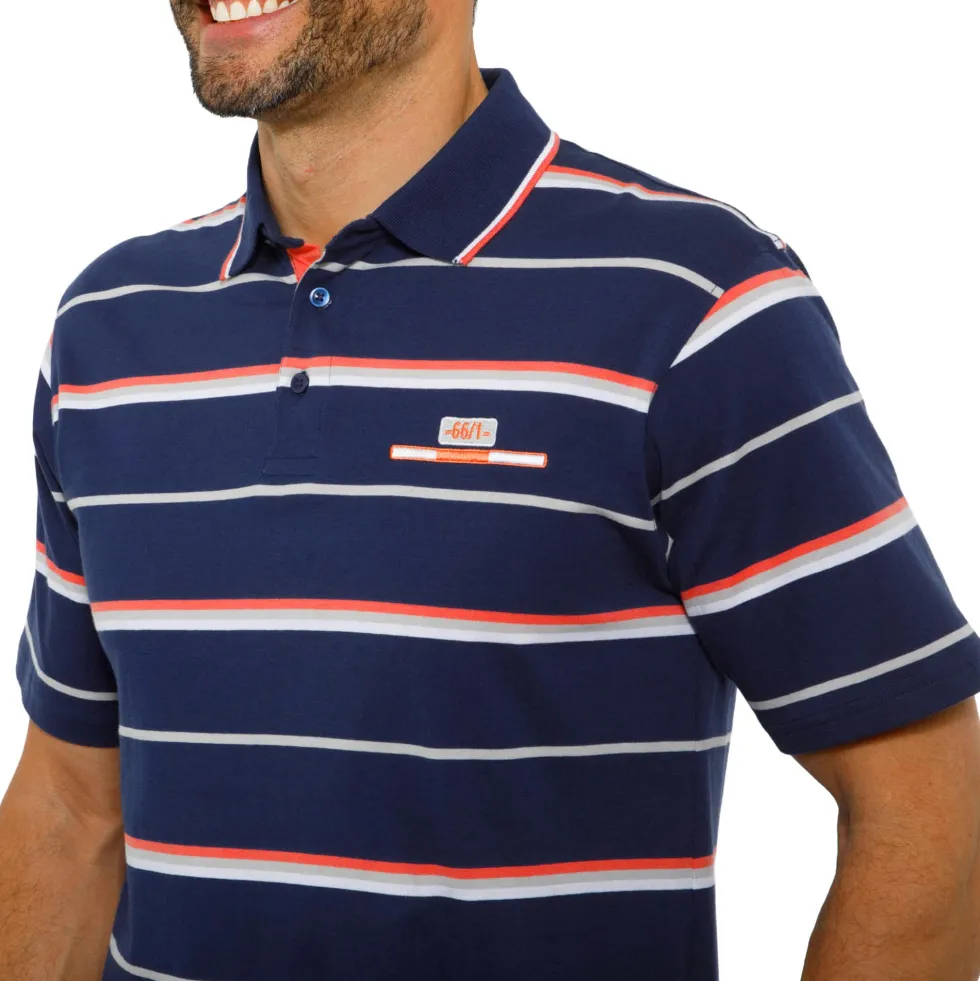Polo coton rayé
