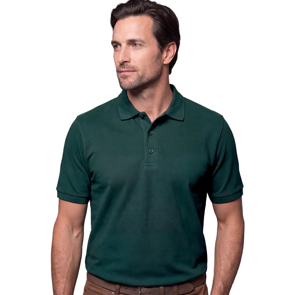 Polo piqué de coton manches courtes