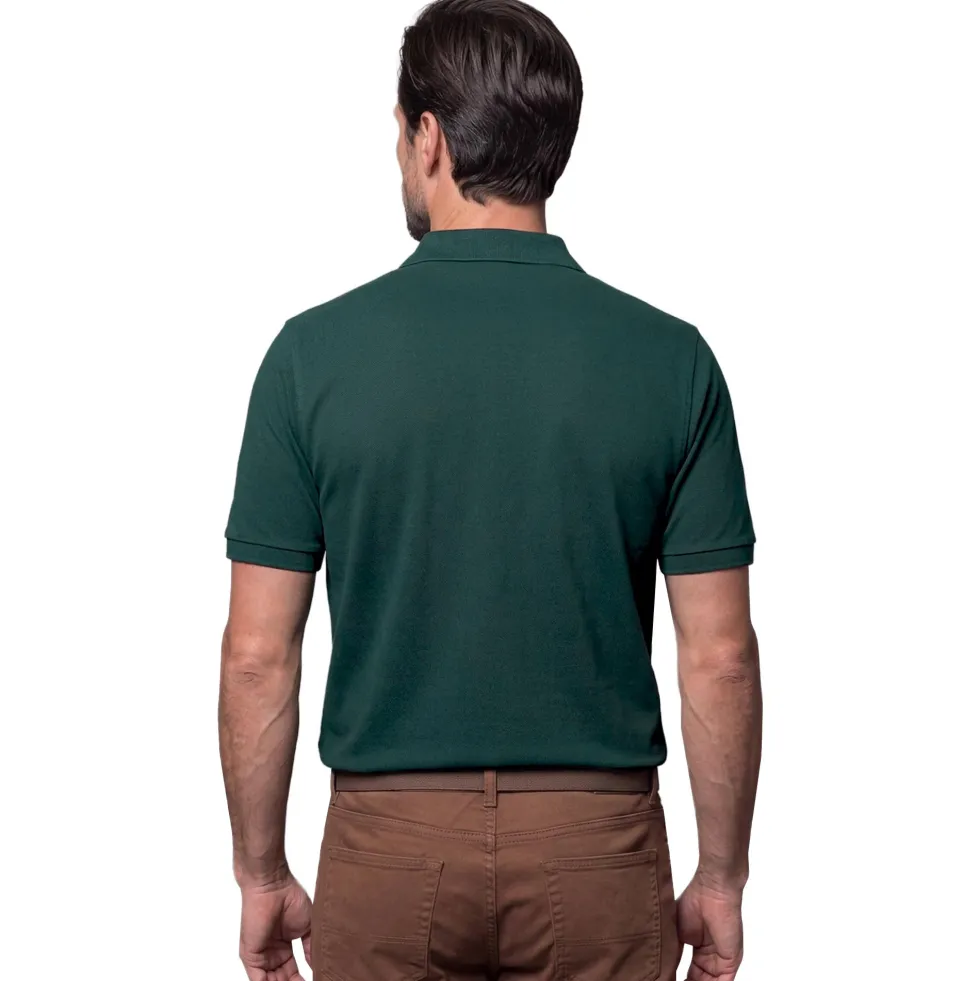 Polo piqué de coton manches courtes