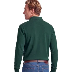 Polo piqué de coton manches longues