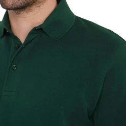 Polo piqué de coton manches longues