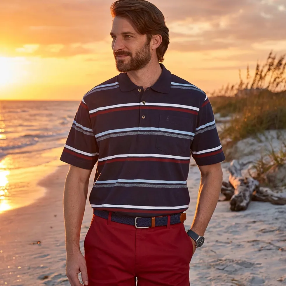 Polo rayé Davenport