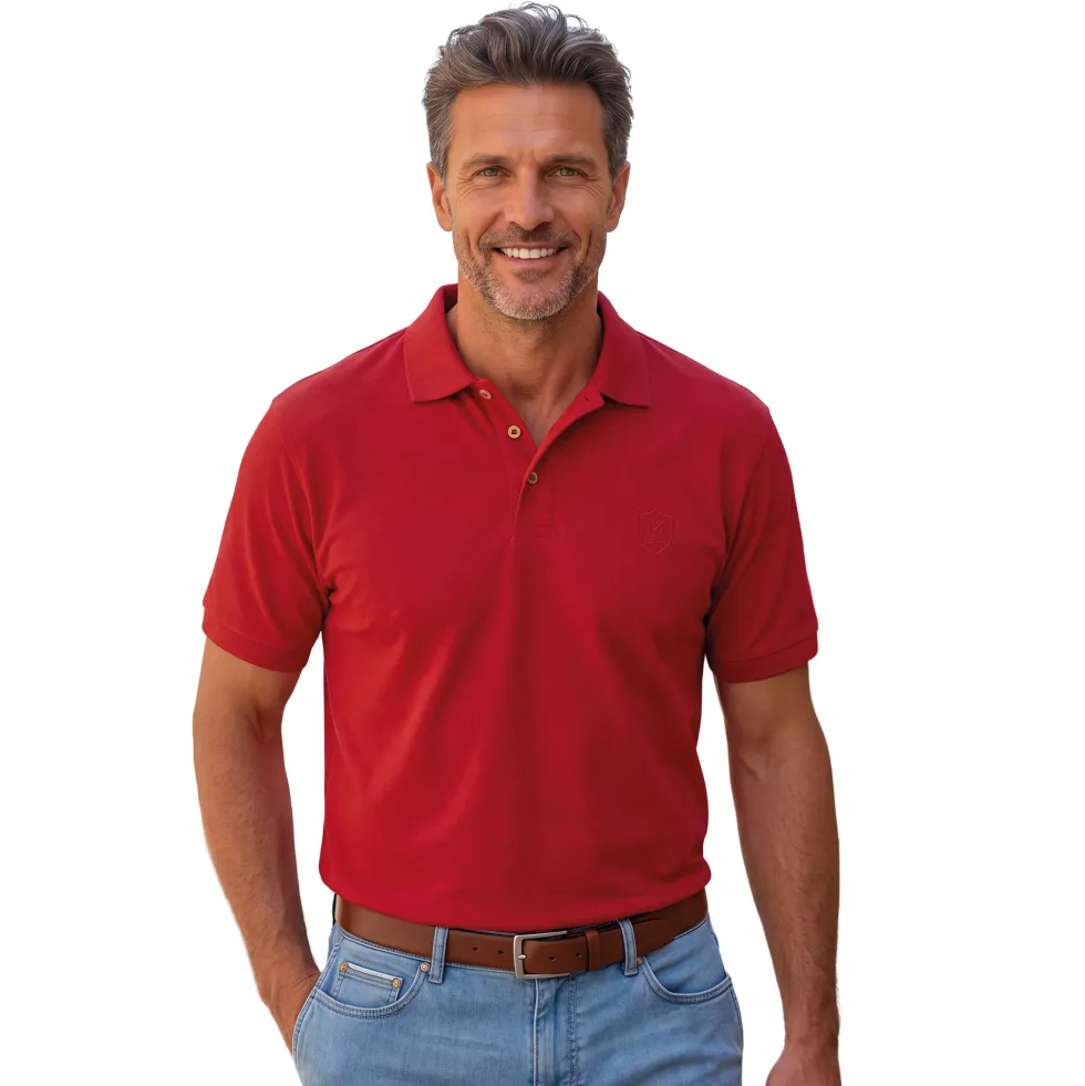 Polos jersey de coton - les 5