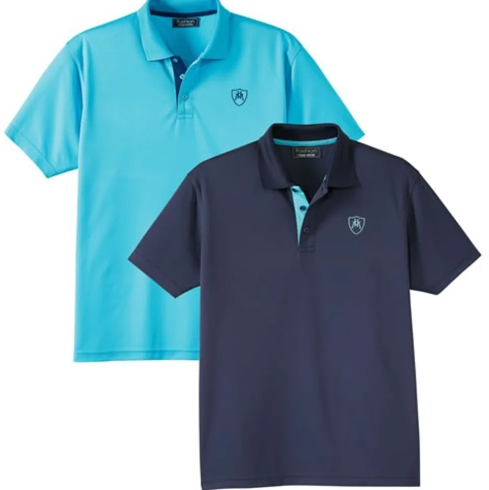 Polos maille climatisée - les 2