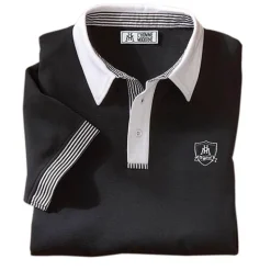 Polos microfibre Black & White - les 2