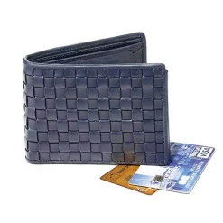 Portefeuille tressé anti-RFID