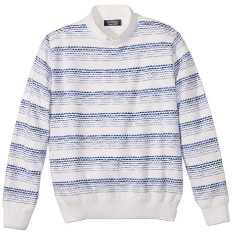 Pull bleu azuré