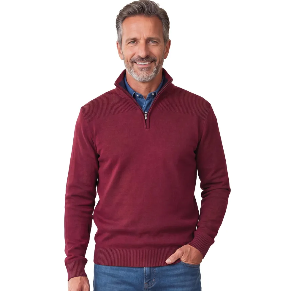 Pull col zippé