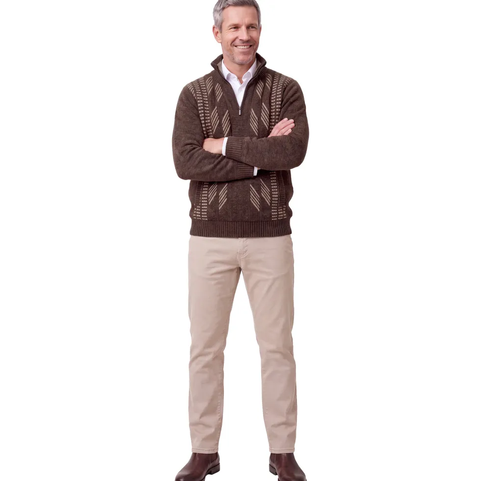 Pull col zippé