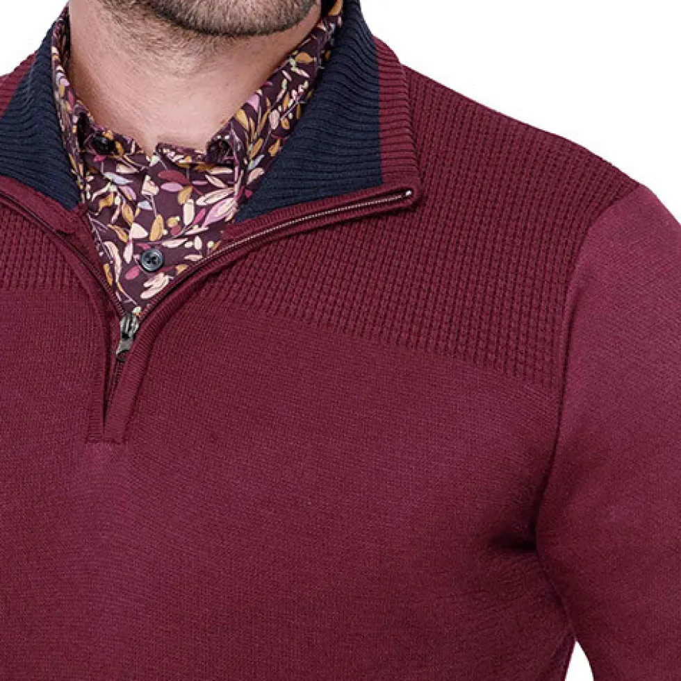 Pull col zippé - Les 3