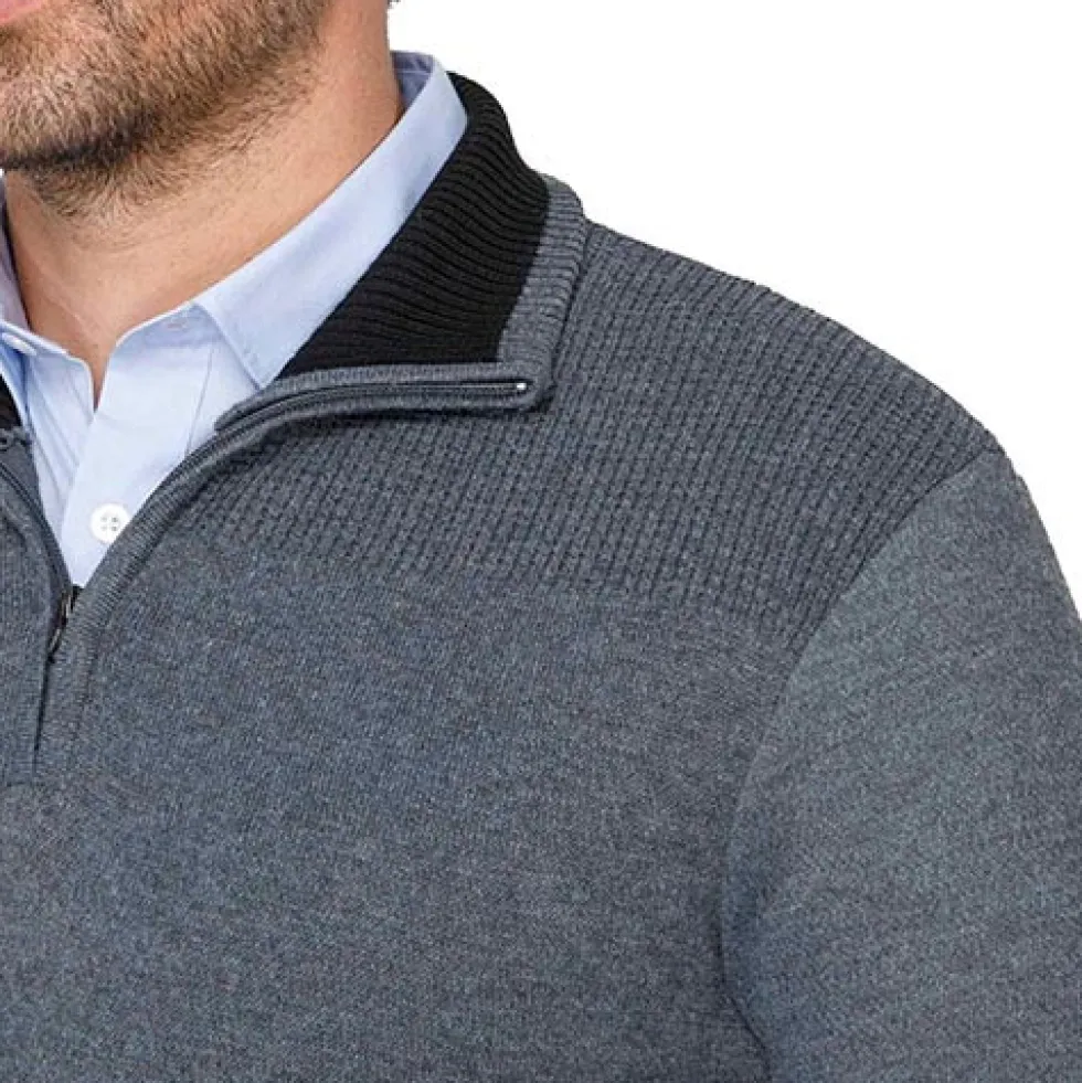 Pull col zippé - Les 3
