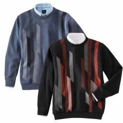Pull jacquard amincissant - les 2