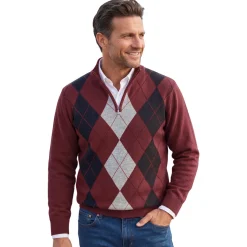 Pull jacquard intarsia